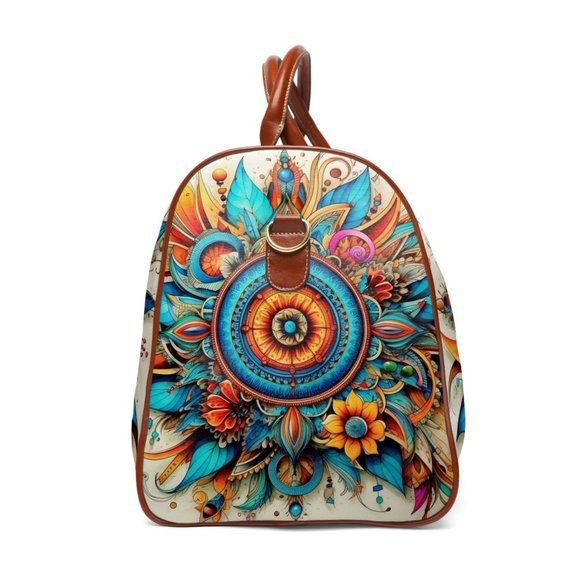 waterproof travel bag boho,Unisex travel bag,  Everyday Travel Bag, Colorful - Picture 4 of 9